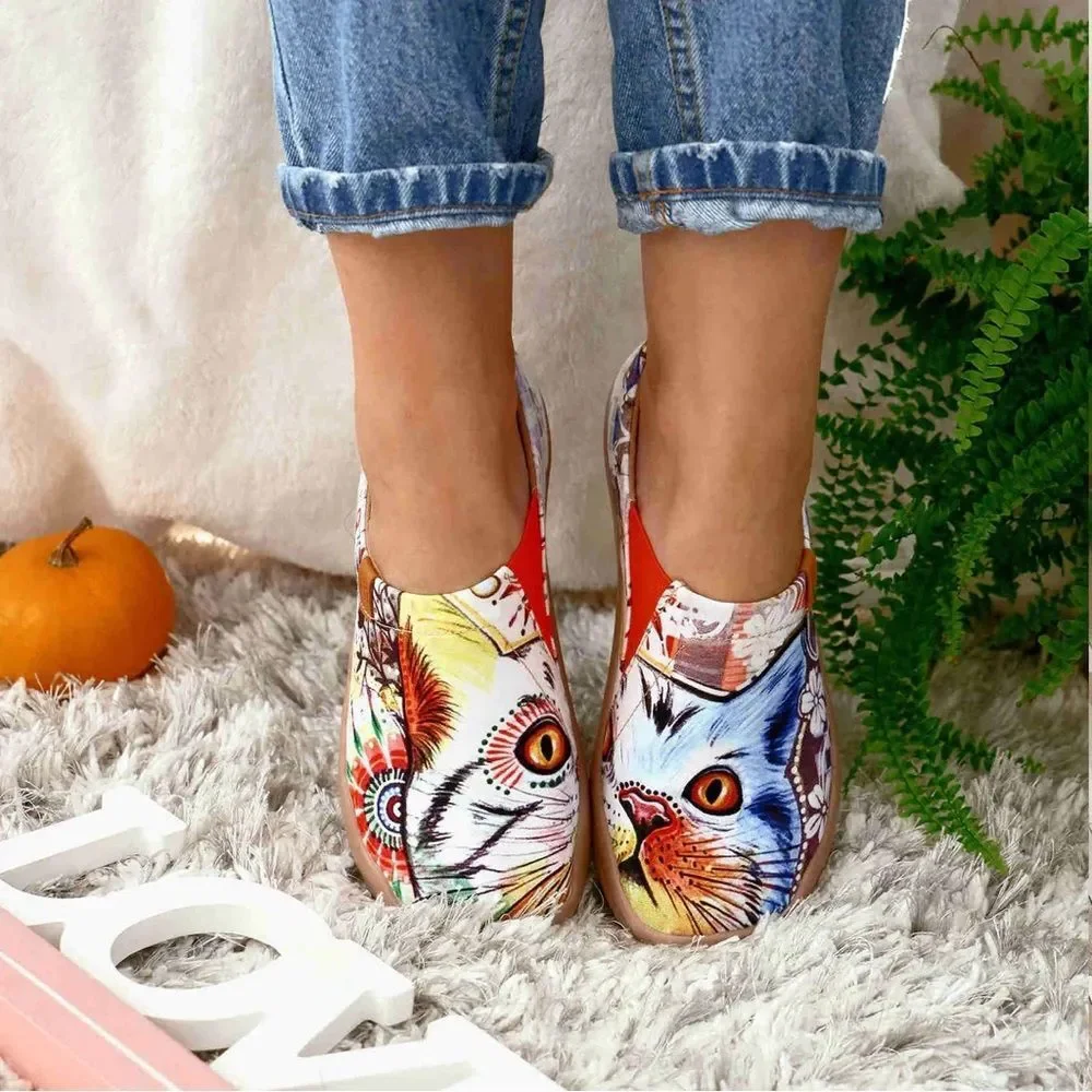 UIN Women's Slip On Casual Comfort Soft Walking Shoes(Cheer Up) - Picture 7 of 8